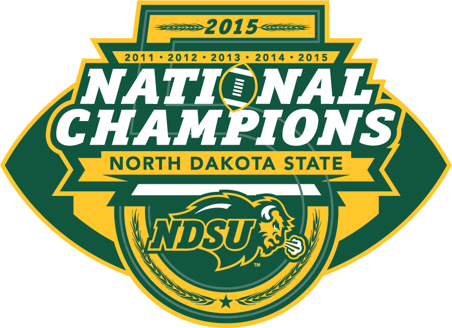 North Dakota State Bison 2015 Champion Logo DIY iron on transfer (heat transfer)